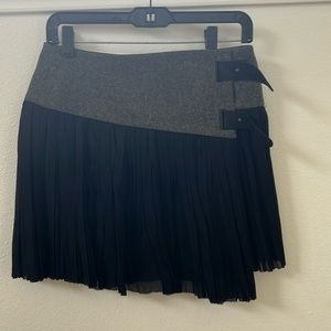 Rag&Bone sz 2 pleated silk wrap around mini skirt.